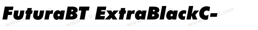 FuturaBT ExtraBlackC字体转换